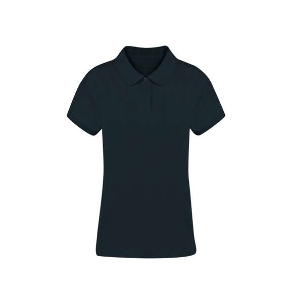 Polo de mujer de manga corta. Confeccionado en piqué 100% algodón peinado Ring Spun de 220g/m2. Tacto suave y corte moderno, con aperturas laterales en los bajos y disponible en variada gama de colores. Tapeta de dos botones, con doble costura en dobladillo y mangas, para una mayor durabilidad y resistencia al uso intensivo. Disponible en tallas S, M, L, XL y XXL.