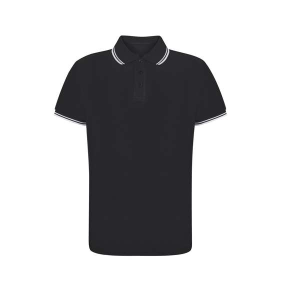 Polo de piqué transpirable en suave material 100% poliéster de 180g/m2. Con tres botones de cierre a juego y aperturas laterales en los bajos. Disponible en variada gama de colores, con detalles en contraste en cuello y mangas. Disponible en tallas XS, S, M, L, XL, XXL.