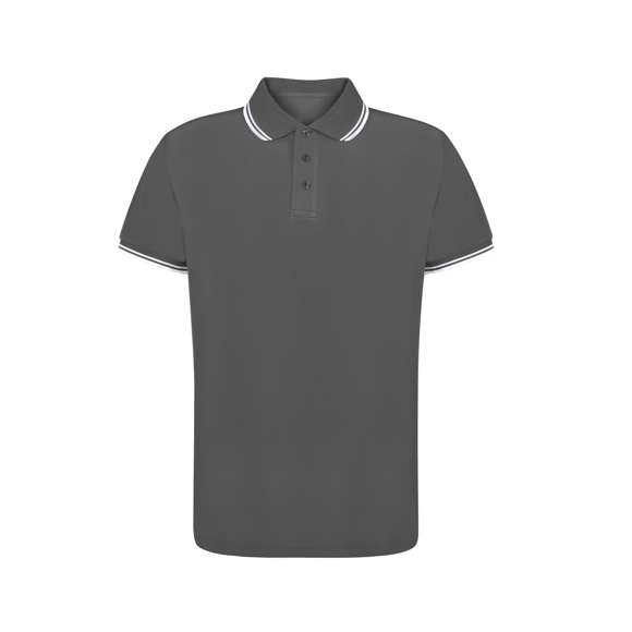 Polo de piqué transpirable en suave material 100% poliéster de 180g/m2. Con tres botones de cierre a juego y aperturas laterales en los bajos. Disponible en variada gama de colores, con detalles en contraste en cuello y mangas. Disponible en tallas XS, S, M, L, XL, XXL.