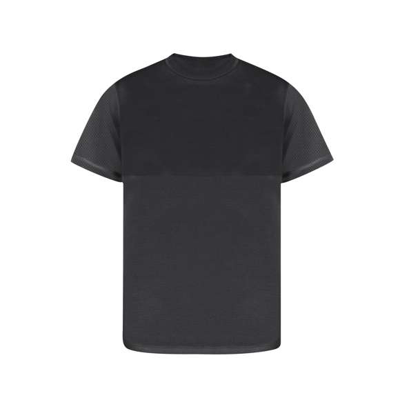 Camiseta técnica para adulto en 100% poliéster de 140g/m2. Fabricada en cómodo y suave tejido transpirable microperforado, con un ligero cambio de tonalidad entre la zona del pecho y el resto de la camiseta. De cuello redondo y en variada gama de colores. Disponible en tallas XS, S, M, L, XL, XXL.