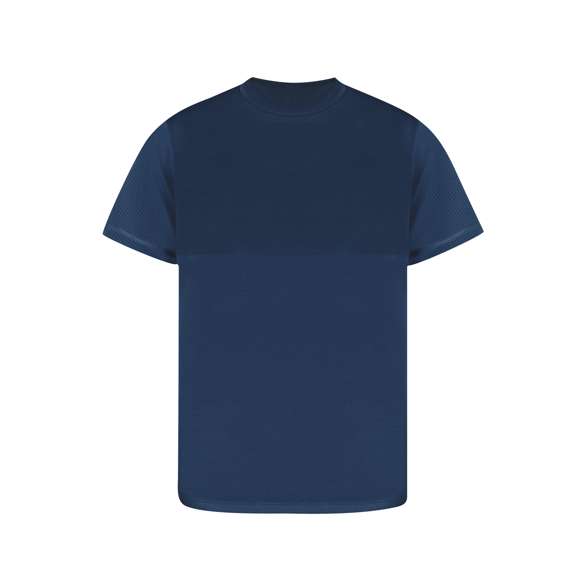 Camiseta técnica para adulto en 100% poliéster de 140g/m2. Fabricada en cómodo y suave tejido transpirable microperforado, con un ligero cambio de tonalidad entre la zona del pecho y el resto de la camiseta. De cuello redondo y en variada gama de colores. Disponible en tallas XS, S, M, L, XL, XXL.