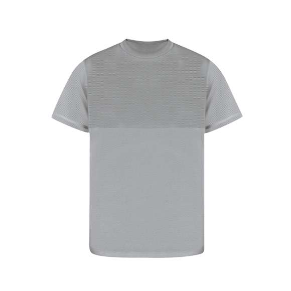 Camiseta técnica para adulto en 100% poliéster de 140g/m2. Fabricada en cómodo y suave tejido transpirable microperforado, con un ligero cambio de tonalidad entre la zona del pecho y el resto de la camiseta. De cuello redondo y en variada gama de colores. Disponible en tallas XS, S, M, L, XL, XXL.