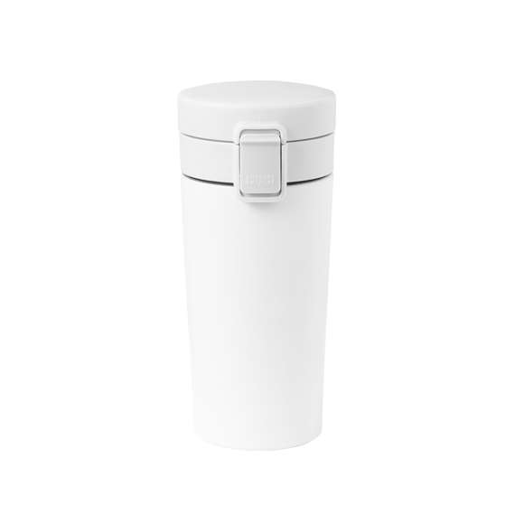 Vaso térmico de acero inox, con doble pared y 380 ml de capacidad. Incluye tapa con cierre a rosca para un óptimo sellado y dosificador. Disponible en variada gama de colores y presentado en atractiva caja de diseño kraft.