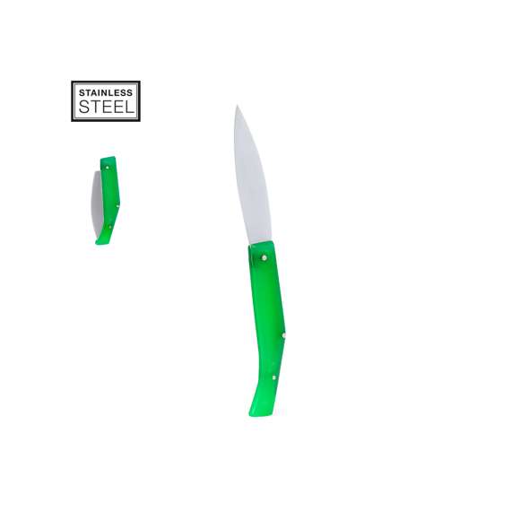 Navaja fabricada en resistente acero inox, con mango ergonómico fabricado en resistente ABS. La aleación de la hoja garantiza resistencia a la corrosión y abrasión, siendo ideal para el uso frecuente con materiales duros. La hoja es de tipo punta de espada, que se caracteriza por su forma recta, con una pequeña curvatura en la punta. Disponible en variada gama de colores y presentada individualmente en caja de diseño kraft.