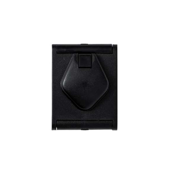 Lupa plegable de 8 aumentos fabricada en resistente PP, con luz LED integrada y regla de medición, Alimentada con pila de botón (incluida) y presentada en caja individual negra de cartón negro.