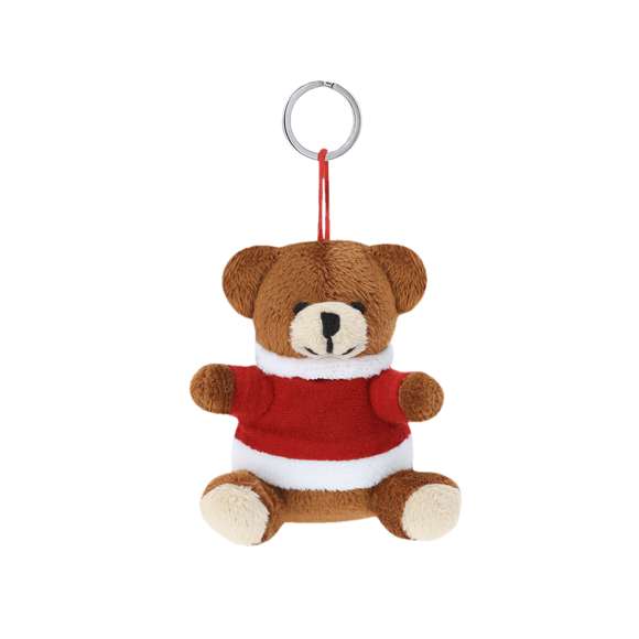 Suaves llaveros peluche con motivos navideños. Disponibles en tres divertidos y originales diseños: Reno, Muñeco de Nieve y Oso.