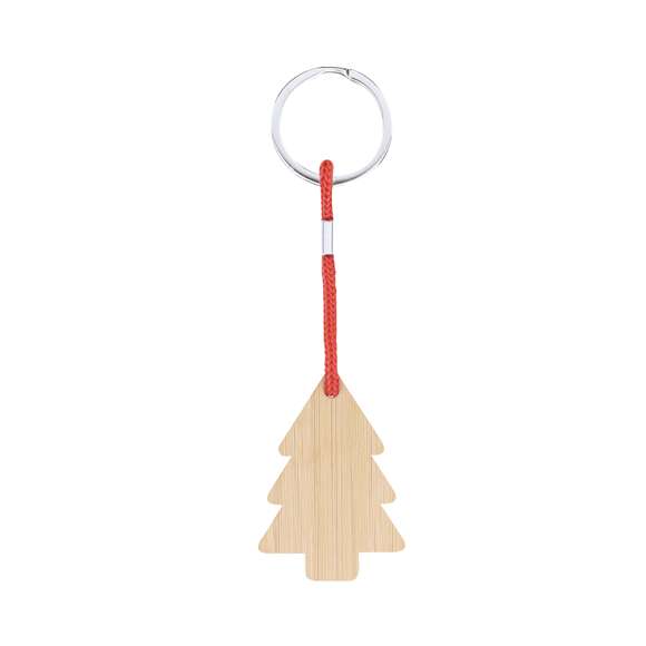Llavero fabricado en bambú con motivos navideños. Disponible en cuatro originales diseños: Reno, Gorro Papá Noel, Árbol y Calcetín.Materiales como el bambú fomentan la utilización de materias primas naturales reduciendo las emisiones contaminantes. Además, el bambú proviene de una planta de gran resistencia y versatilidad, con crecimiento y regeneración rápida, siendo una excelente alternativa al uso de madera tradicional.
