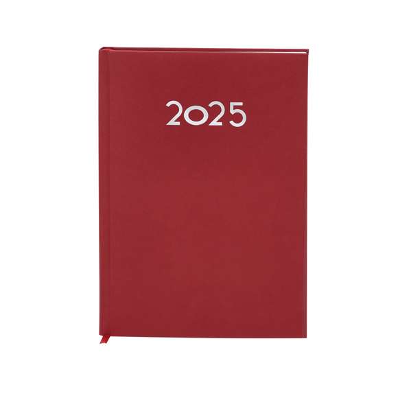 Agenda de tamaño B5 acabada en suave y resistente PU. Con cubiertas rígidas. Incluye caja kraft de presentación.Diseño página día y marcapáginas de tela. En 2 idiomas: castellano e inglés.