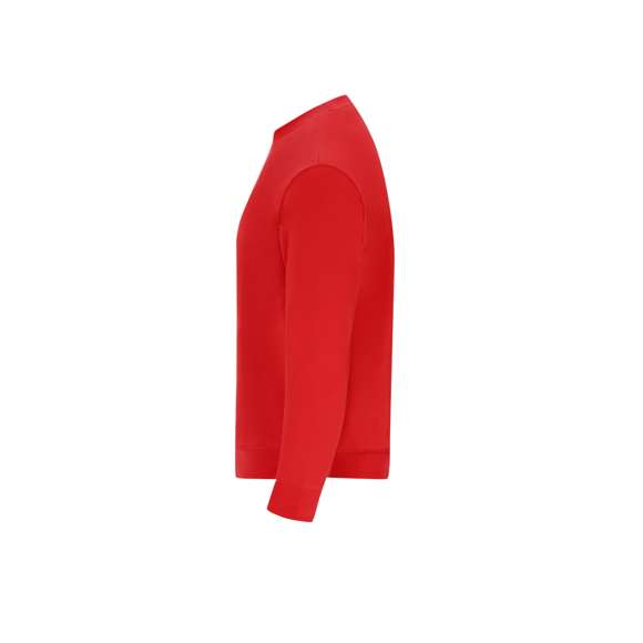Sudadera Unisex de Algodón Orgánico y Poliéster Reciclado, en suave felpa perchada de 280 g/m2. Con cuello, puños y cintura de punto canalé de elastano. Cubrecosturas en el interior del cuello, con etiqueta distintiva eco.
