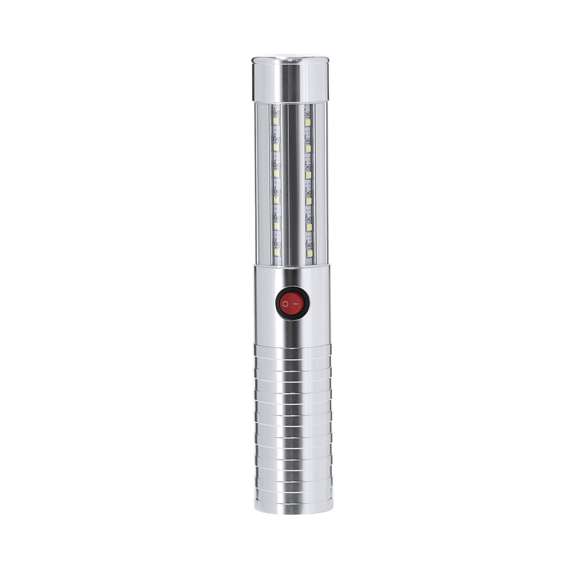 Bastón LED con 3 modos de luz: alta intensidad, media intensidad y luz intermitente. Equipado con 36 LEDs y botón de encendido/apagado. Su tamaño es ideal para acoplar en botellas, destacando en cualquier evento.
