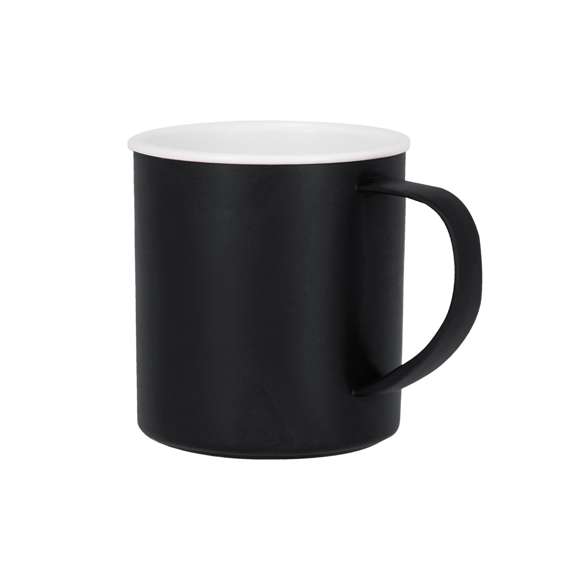 Taza de PP Reciclado con 300 ml de capacidad. Con interior en color blanco y exterior en distintivos colores. Libre de BPA.El PP Reciclado es un plástico reciclado y altamente reciclable, de gran resistencia y apto para multitud de aplicaciones. Con certificación Food Grade, garantizando la seguridad cuando los alimentos entran en contacto con el material usado para fabricar el producto.
