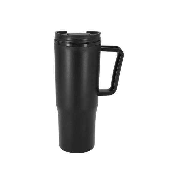 Taza térmica fabricada en resistente PP Reciclado de doble pared y 800 ml de capacidad. Tapa con dosificador de fácil apertura, que incluye un orificio para pajita. Libre de BPA. Con asa de agarre ergonómica. Con distintivo PP Reciclado.El PP Reciclado es un plástico reciclado y altamente reciclable, de gran resistencia y apto para multitud de aplicaciones. Con certificación Food Grade, garantizando la seguridad cuando los alimentos entran en contacto con el material usado para fabricar el producto.Con certificación Food Grade, garantizando la seguridad cuando los alimentos entran en contacto con el material usado para fabricar el producto.