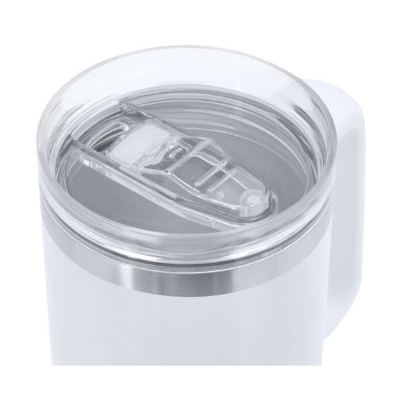 Taza térmica con Altavoz Bluetooth 5.3 de 3W integrado. Con 1,25L de capacidad, asa ergonómica y fabricado en acero inoxidable de doble pared, asegurando una durabilidad máxima y un excelente mantenimiento de la temperatura de las bebidas, ya sean frías o calientes. Es ideal para tener en tu escritorio, mesa o en cualquier superficie donde disfrutar tranquilamente de tu bebida favorita. La tapadera cuenta con un cierre a presión y un dosificador de fácil apertura, libre de BPA, garantizando seguridad y facilidad de uso. Cuenta con base antideslizante, a juego, que proporciona una mayor estabilidad. El altavoz Bluetooth integrado en la base de la taza es fácilmente extraíble gracias a su sistema de rosca, e incluye iluminación inteligente LED RGB, que se sincroniza al ritmo de la música, creando una experiencia visual y auditiva única. Además, la función manos libres permite atender llamadas sin necesidad de dejar lo que se está haciendo.