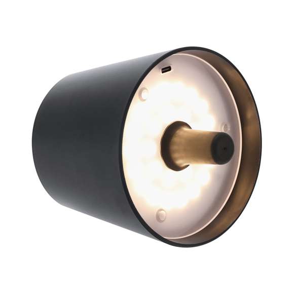 Lámpara LED con adaptador para insertar en la botella, creando así una original lámpara. Con 31 LEDs (27 blancos y 4 amarillos) de intensidad regulable por botón táctil. Con batería de 800mAh recargable por USB, cable Tipo C incluido.