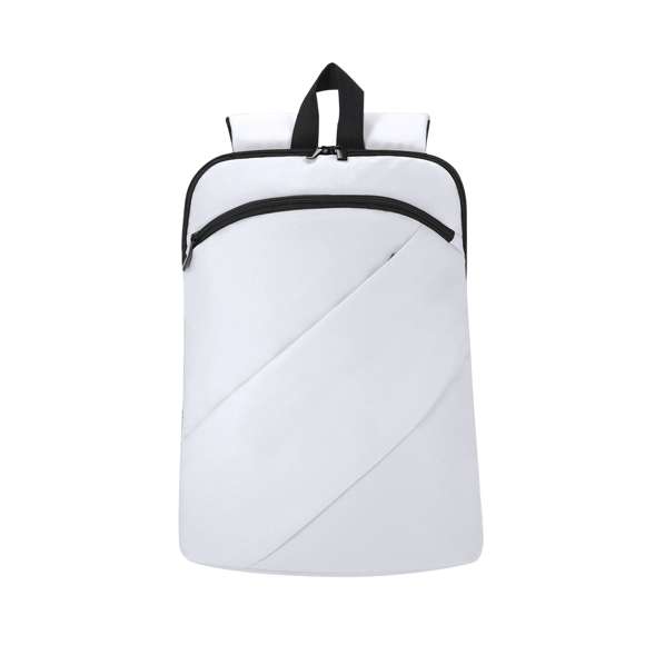 Mochila fabricada en suave PU. Con bolsillo principal de cierre de cremallera con doble tirador. Bolsillo interior para portátil de hasta 15 pulgadas. Incluye dos bolsillos frontales con cierre de cremallera invisble. Espalda y cintas acolchadas, con tela transpirable y ajustables. Incluye cinta de transporte para ajuste en trolley o maleta, ideal para viajes.