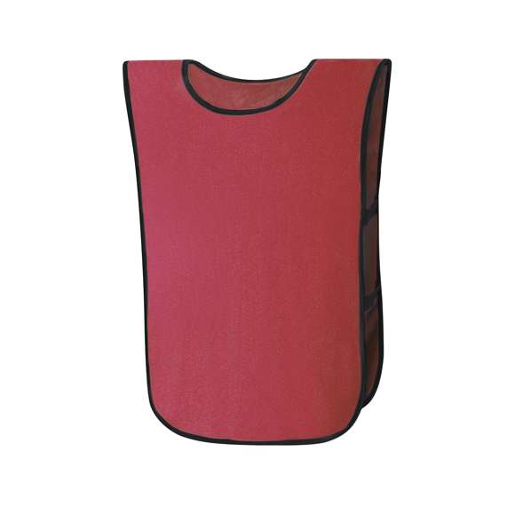 Peto deportivo para adulto confeccionado en suave y resistente poliéster. Incluye ribetes en color negro y laterales reforzados con dos elásticos negros que aseguran un ajuste perfecto y libertad de movimiento.
