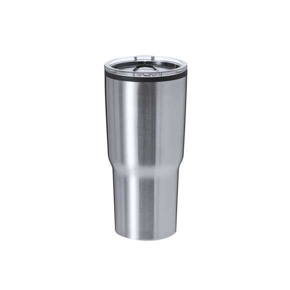 Vaso térmico en acero inox de doble pared y 580 ml de capacidad. Con dosificador en tapa transparente de fácil apertura, libre de BPA. Es ideal para tener en tu escritorio, mesa o en cualquier superficie donde disfrutar tranquilamente de tu bebida favorita.