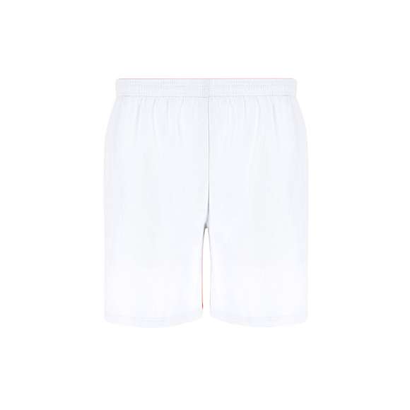 Pantalón con cintura elástica ajustable y cordón interior para un ajuste personalizado, complementado con pespunte de seguridad. Con aperturas laterales en cada pierna y bolsillos laterales.
