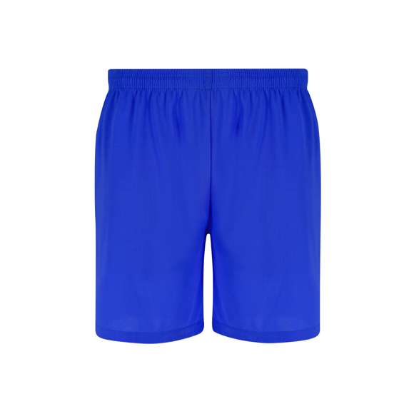 Pantalón corto de niño con cintura elástica ajustable y cordón interior para un ajuste personalizado, complementado con pespunte de seguridad. Con aperturas laterales en cada pierna y bolsillos laterales.