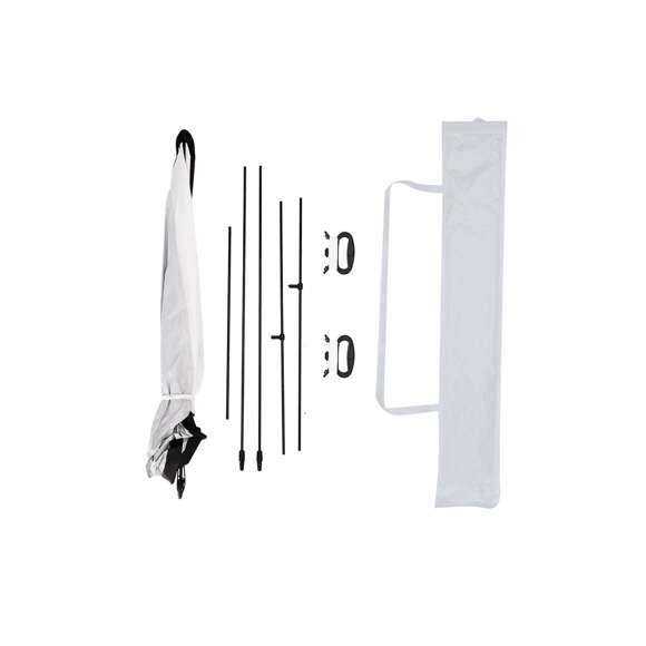 Cometa con diseño Delta fabricada en resistente poliéster RPET Ripstop 210T. Con estructura de fibra de vidrio  que aporta estabilidad y facilidad de montaje. Incluye 2 asas de plástico con hilo para un manejo versátil y un control preciso durante el vuelo. Incluye práctica funda RPET de transporte con asa, perfecta para llevarla cómodamente a cualquier lugar. El material RPET se elabora a partir de plástico reciclado, para así fomentar la reutilización de residuos plásticos y ayudar a la sostenibilidad del planeta.