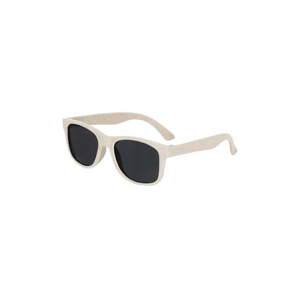 Gafas de sol de niño fabricadas en caña de trigo. Con protección UV400 y lentes en color negro. Con distintivo Wheat Straw.La Caña de Trigo fomenta la utilización de materias primas naturales, reduciendo así las emisiones contaminantes.