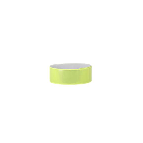 Pulsera reflectante en PVC, con mecanismo de ajuste automático. No usar como equipo de protección individual.