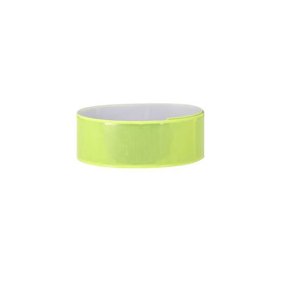 Pulsera reflectante en PVC, con mecanismo de ajuste automático. No usar como equipo de protección individual.