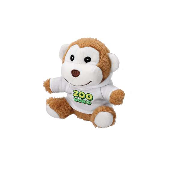 Suave oso de peluche con sudadera personalizable, ideal para sublimación.