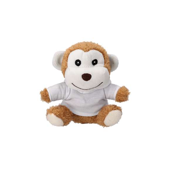 Suave oso de peluche con sudadera personalizable, ideal para sublimación.