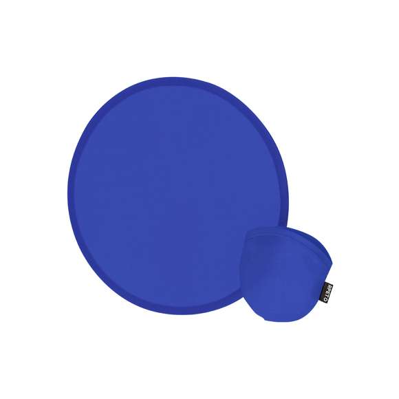 Frisbee plegable fabricado en RPET 190T,. Con funda individual a juego y sencillo sistema de plegado para tamaño compacto.El material RPET se elabora a partir de plástico reciclado, para así fomentar la reutilización de residuos plásticos y ayudar a la sostenibilidad del planeta.
