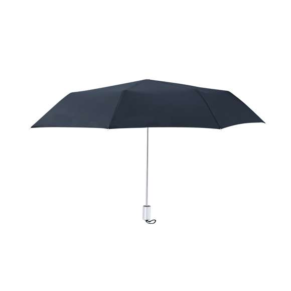 Paraguas plegable de 96 cm de diámetro, ideal para protegerte de la lluvia y los rayos solares gracias a su tejido de poliéster 190T con protección solar UPF50+.Cuenta con apertura y cierre manual, varillas metálicas para mayor resistencia y mango de acabado mate. Su sistema de protección solar UPF50+, bloquea hasta el 98% de los rayos UV, proporcionando una barrera eficaz contra los daños solares y garantizando la seguridad de tu piel durante exposiciones prolongadas.