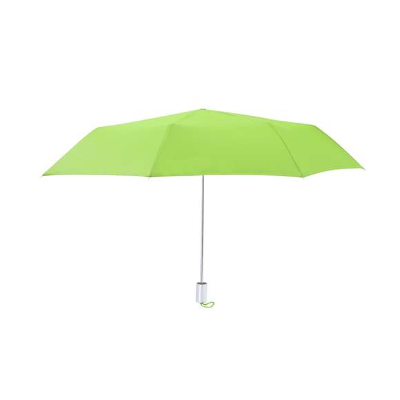 Paraguas plegable de 96 cm de diámetro, ideal para protegerte de la lluvia y los rayos solares gracias a su tejido de poliéster 190T con protección solar UPF50+.Cuenta con apertura y cierre manual, varillas metálicas para mayor resistencia y mango de acabado mate. Su sistema de protección solar UPF50+, bloquea hasta el 98% de los rayos UV, proporcionando una barrera eficaz contra los daños solares y garantizando la seguridad de tu piel durante exposiciones prolongadas.