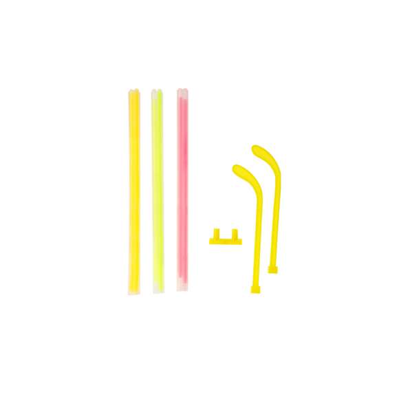 Gafas luminosas ideales para fiestas, eventos nocturnos o celebraciones temáticas. Sus varillas generan un efecto luminoso llamativo y original. Incluyen dos patillas extraíbles de ABS en color amarillo, que permiten un montaje rápido y sencillo.