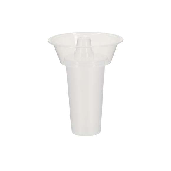 Práctico bowl fabricado en PP en acabado brillo. Diseñado para adaptarse a todo tipo de vasos y tazas, ofreciendo una solución funcional y versátil para disfrutar de snacks junto con tus bebidas. Incluye orificio para colocar una pajita, permitiendo beber cómodamente mientras disfrutas de tus aperitivos.
