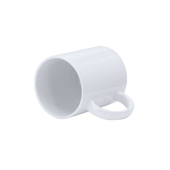 Taza de cerámica con capacidad de 350 ml, con calidad AAA, lo que la convierte en una opción ideal para sublimación de la más alta calidad.