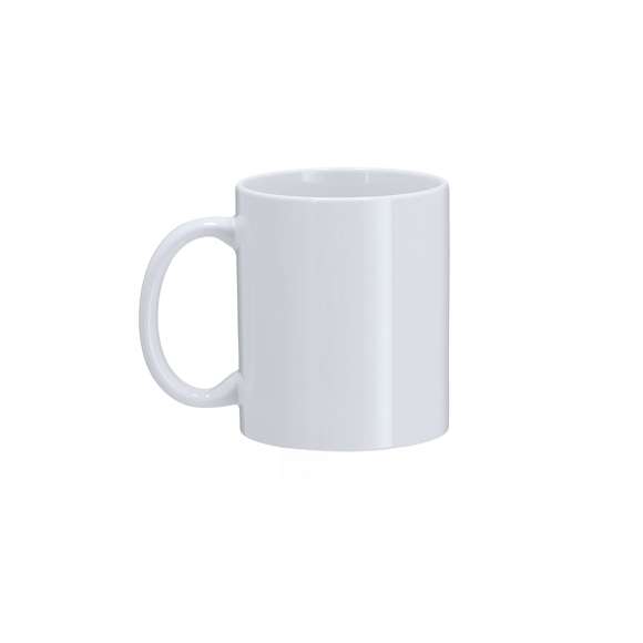 Taza de cerámica con capacidad de 350 ml, con calidad AAA, lo que la convierte en una opción ideal para sublimación de la más alta calidad.