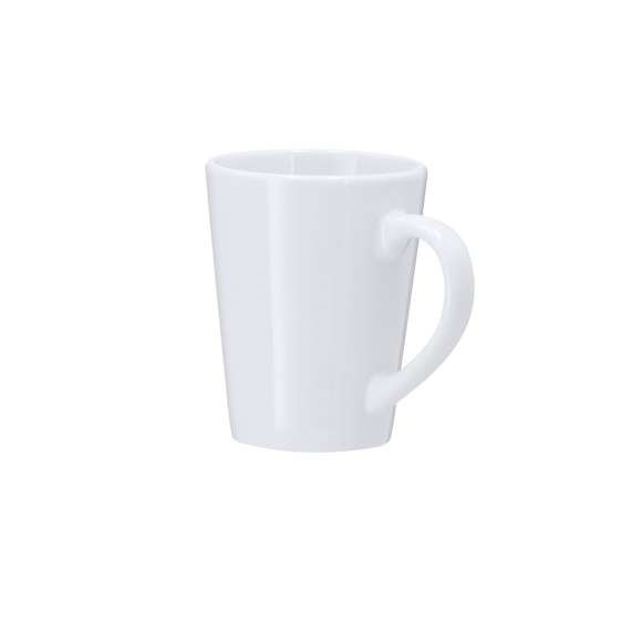 Taza de cerámica de 230 ml de capacidad.