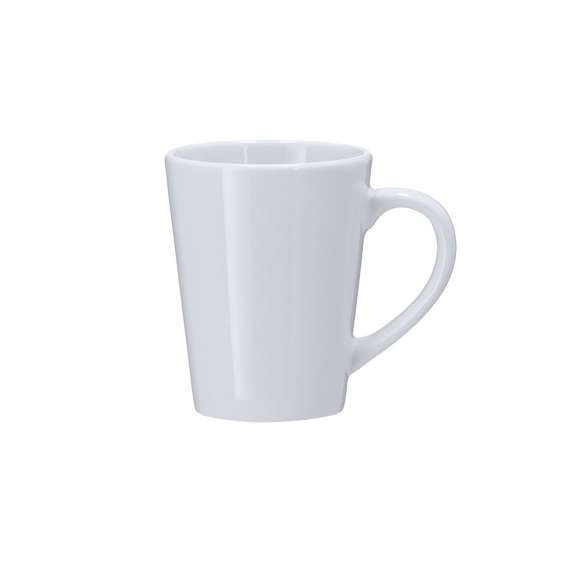 Taza de cerámica de 230 ml de capacidad.