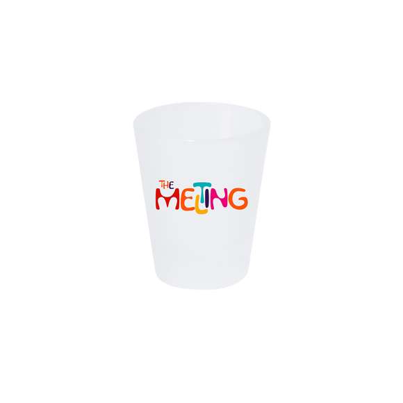 Vaso de chupito de 50 ml de capacidad en resistente cristal de acabado frosted. Especialmente diseñado para marcaje en sublimación.