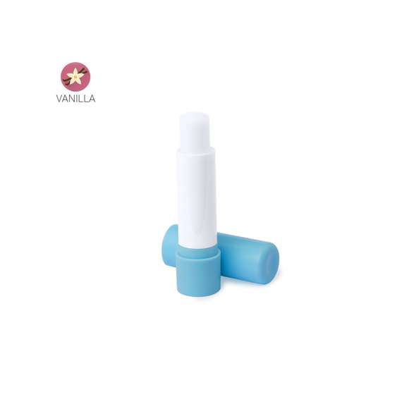 Bálsamo labial dermatológicamente testado. Con aroma vainilla y protección SPF15.