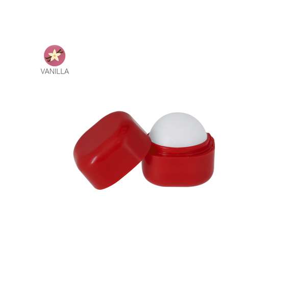 Bálsamo labial con aroma vainilla en forma de dado. Incluye protección SPF15. Dermatológicamente testado.