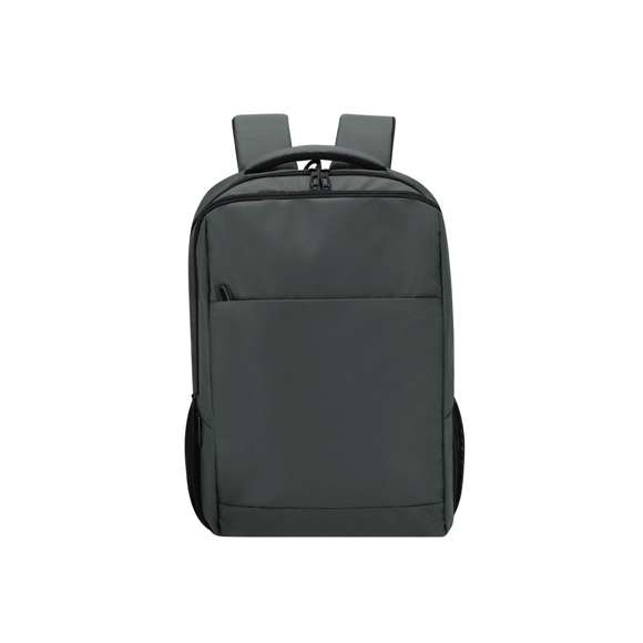 Mochila fabricada en suave PU. Con bolsillo principal de cierre de cremallera con doble tirador. Bolsillo interior para portátil de hasta 15 pulgadas. Incluye bolsillo frontal con cierre de cremallera invisible. Espalda y cintas acolchadas, con tela transpirable y ajustables. Incluye asa de mano acolchada y cinta de transporte para ajuste en trolley o maleta, ideal para viajes.