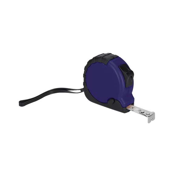 Flexómetro fabricado con RABS de 3 metros con cuchilla metálica y mecanismo de bloqueo. Recubierto con funda protectora de resistente goma, clip metálico para cinturón y cinta de transporte. Con logotipo de RABS en la parte trasera. El RABS es un plástico altamente reciclable de gran resistencia y con multitud de aplicaciones que lo convierten en una solución eco-friendly.