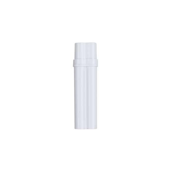 Práctico estuche para tabaco de diseño compacto y longitud especial, ideal para transporte. Capacidad para dos cigarros y un mechero. Con tapadera con bisagra.