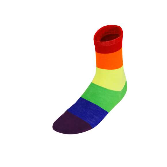 Calcetines diseño Rainbow, confeccionados en suave poliéster. Diseñados con tejido elástico para un ajuste perfecto.