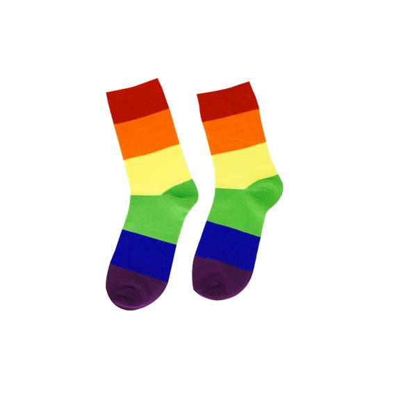 Calcetines diseño Rainbow, confeccionados en suave poliéster. Diseñados con tejido elástico para un ajuste perfecto.