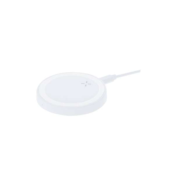Cargador inalámbrico 15W de ABS reciclado (RAB)S. Compatible con dispositivos equipados con tecnología de carga inalámbrica Qi. Base antideslizante, con cable cargador Tipo C incluido.El RABS es un plástico altamente reciclable de gran resistencia y con multitud de aplicaciones que lo convierten en una solución eco-friendly. Con certificación RCS, que garantiza el origen reciclado del mismo.Fabricado conforme a los estándares RoHS y en cumplimiento con los siguientes requisitos de seguridad:Sistema de protección contra sobrecalentamiento.Sistema de protección contra sobrecarga.Sistema de bloqueo para evitar cortocircuitos.