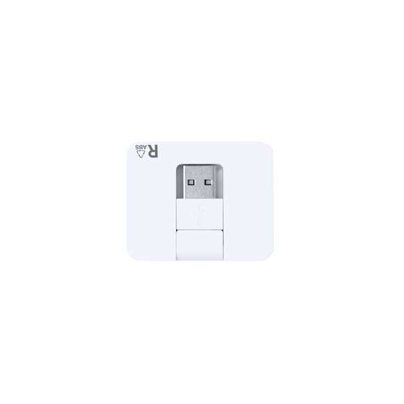 Puerto USB 2.0 fabricado en ABS reciclado (RABS). Incluye 2 puertos Tipo C y 2 puertos USB, con entrada dual USB/Tipo C. El RABS es un plástico altamente reciclable de gran resistencia y con multitud de aplicaciones que lo convierten en una solución eco-friendly. 2 Puertos Tipo C. 2 Puertos USB 2.0