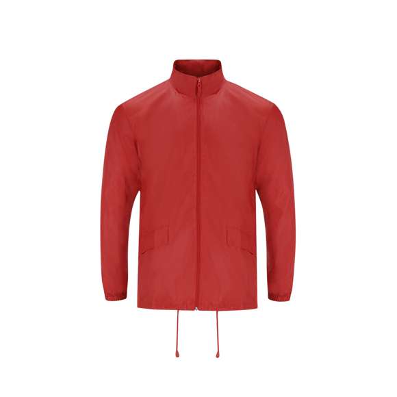 <p>Chubasquero unisex de cuello alto y capucha extraíble. La capucha cuenta con cordones ajustables para un ajuste personalizado y velcro para facilitar su plegado y guardado. Su interior incorpora un recubrimiento de plata. Cuenta con cremallera central y tirador al tono. Incluye: dos bolsillos laterales con solapa, puños elásticos que garantizan un ajuste cómodo y un bajo ajustable con cordones interiores que permiten un ajuste adicional. Dispone de una goma elástica en el interior de uno de los bolsillos, facilitando el plegado y almacenamiento del chubasquero cuando no está en uso.</p>