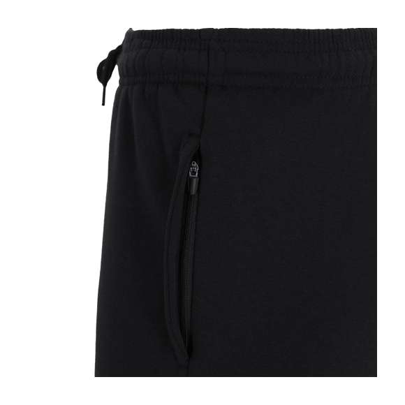 Pantalón largo unisex de corte recto. Con dos bolsillos laterales con cremallera. Cinturilla elástica con cordón ajustable a tono. Con interior perchado que aporta suavidad y calidez. Doble pespunte en los bajos.